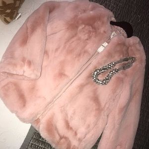 GAP Faux Fur Coat (Small) NWT
